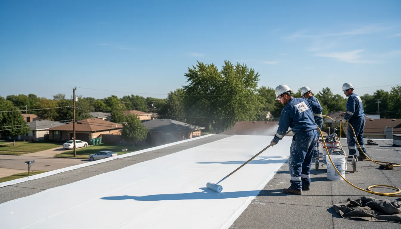 Commercial roof coating in Hightstown, NJ near me